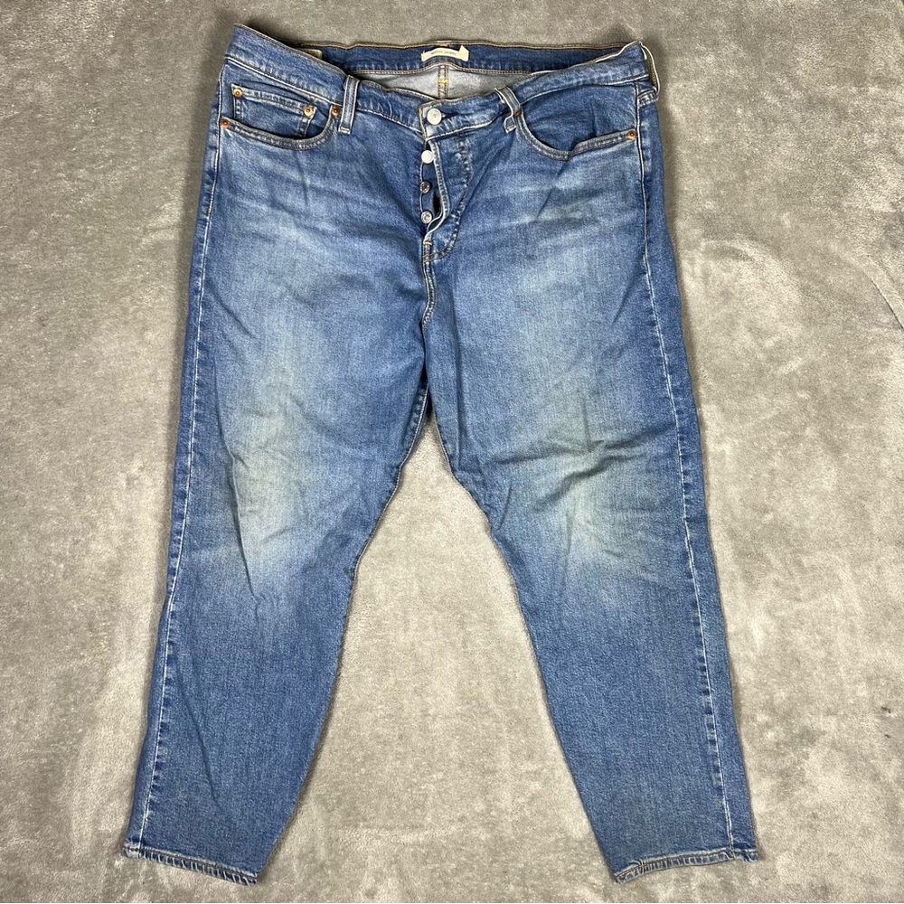 Levi's Jeans Womens 18W Wedgie Skinny Button Fly High Waisted Grunge Denim - Picture 2 of 12